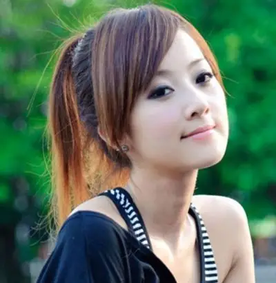 斜刘海做什么发型比较好 韩式薄斜刘海发型图片