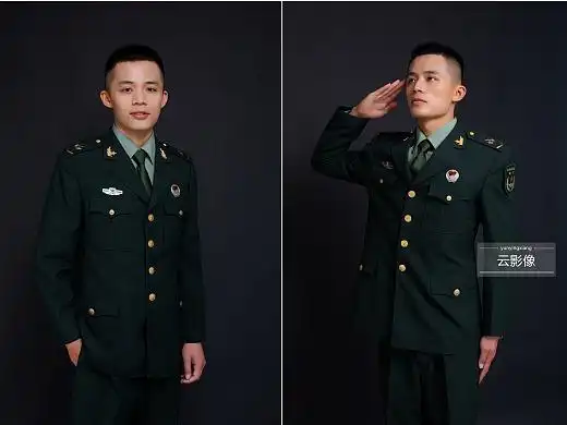 南宁军装照退伍军人拍摄军装照片留念