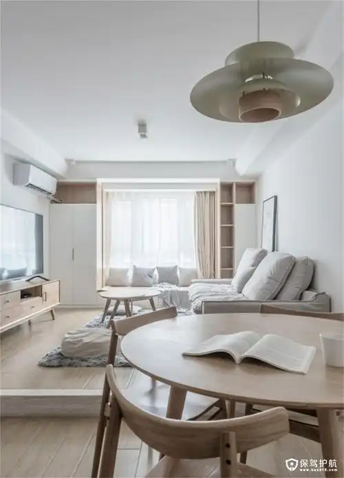 经典双城三居室120㎡日系风格装修效果图