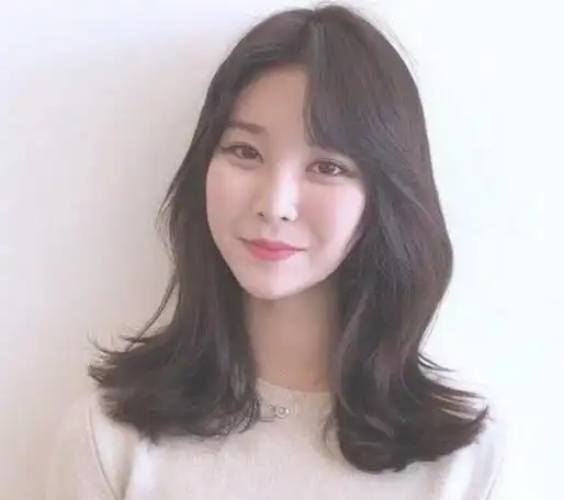 瘦脸女生中长发发型图片大全_长发发型_西子美发网