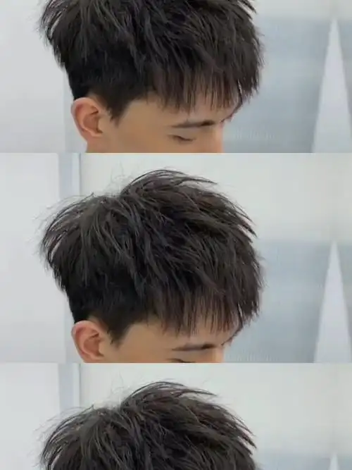 男孩子一定要尝试的发型凌乱碎盖