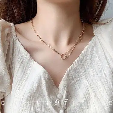 choker皮绳项链女潮气质简约网红锁骨链短款颈带项圈颈链脖子饰品