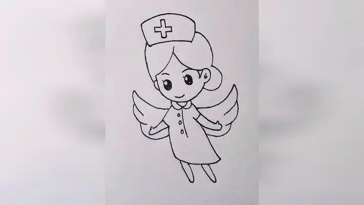 简笔画白衣天使 简笔画白衣天使怎么画