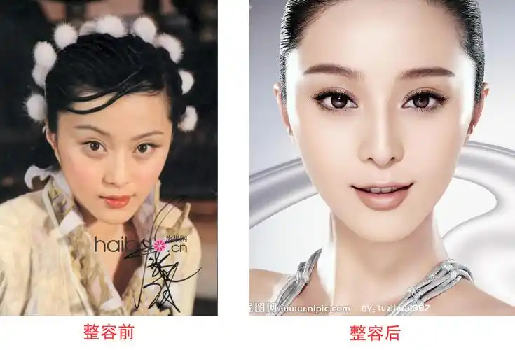 谁有范冰冰整容前的照片,百度上的,谢谢了