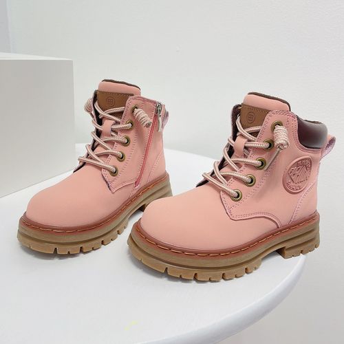 jimmy妈童儿童秋季经典休闲休闲马马丁靴中厚底皮靴