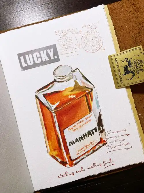 钢笔淡彩|香水瓶