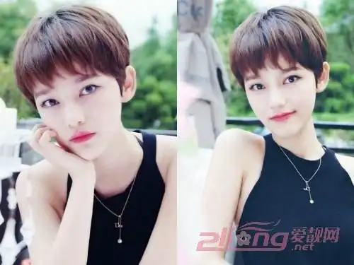 一剪就清爽的女中短碎发发型