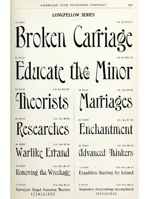 复古老字体手帐素材分享②