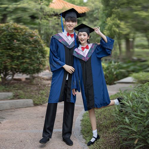 硕士服校服礼服理科文科工科硕士学位服大学生毕业照学士服硕士帽