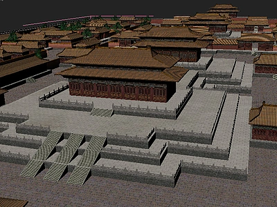 免费故宫紫禁城3d模型下载