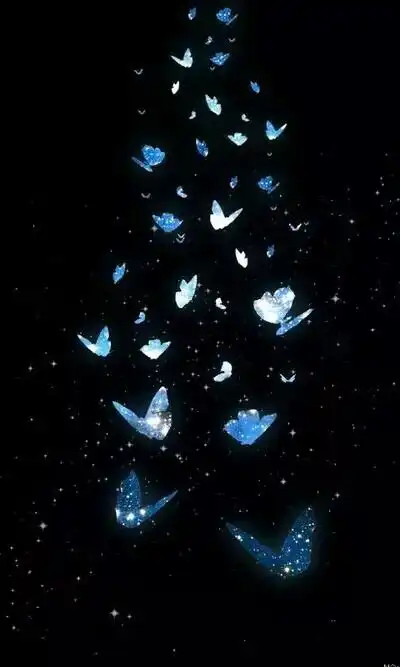 蓝色系,梦幻蝴蝶