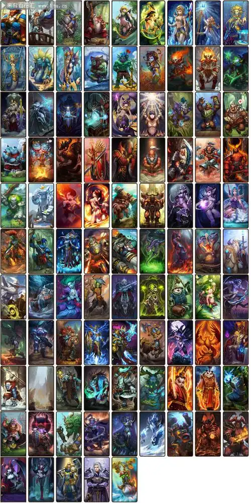 刀塔传奇英雄卡片大全