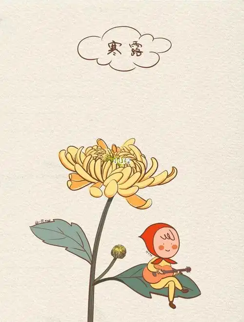 插画24节气寒露