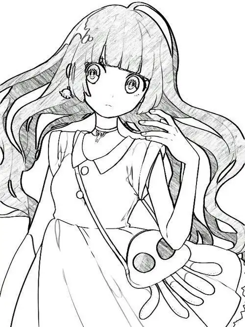 可爱的手绘女生卡通简笔画男孩和动物的动漫简笔画动漫小人物简笔画