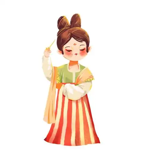 手绘动漫动态gif美女卡通人物古代人物女神[gif]卡通唐代仕女美女人