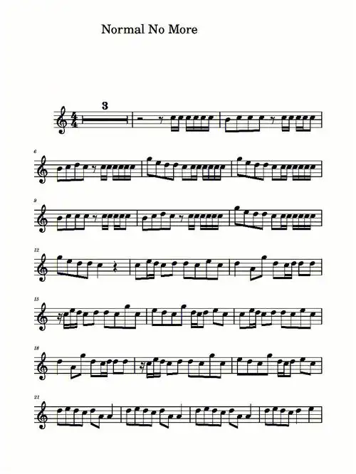 比较的normal小提琴谱