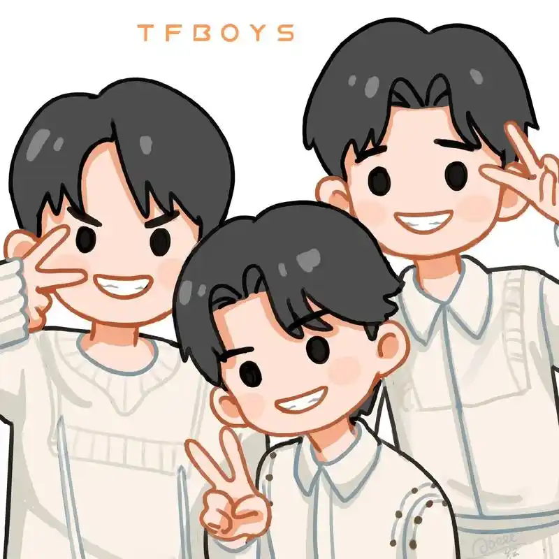画了三小只.#tfboys #易烊千玺 #王俊凯#王源 #t - 抖音