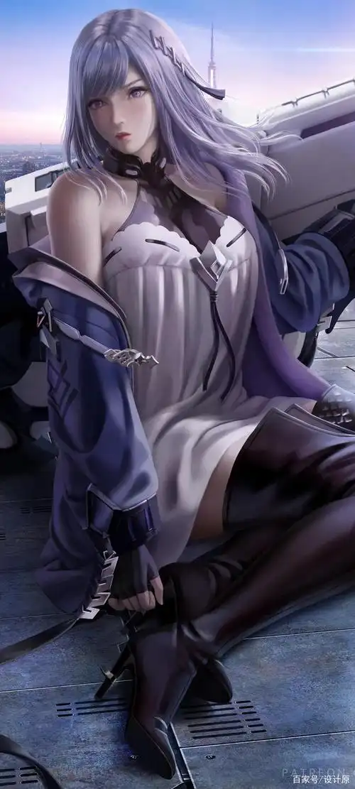 动漫美女全面屏手机壁纸