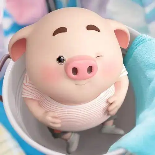 特别萌的小猪猪微信头像