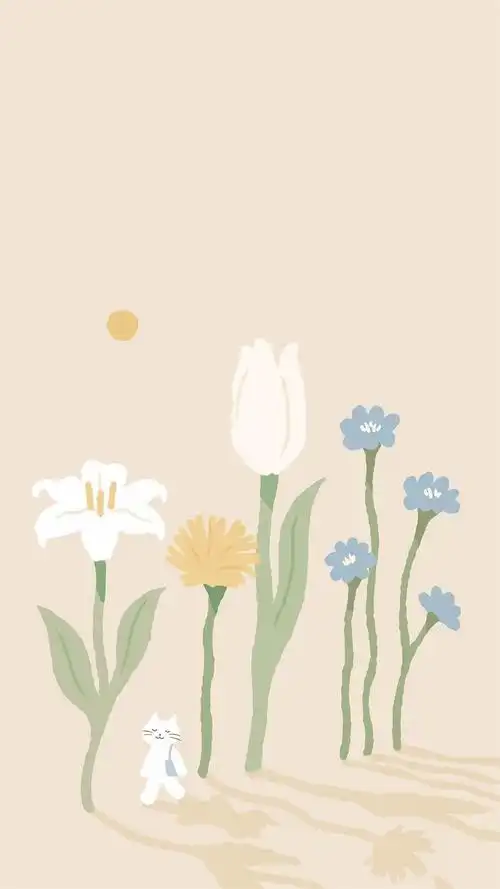 小清新森系治愈插画高清手机壁纸