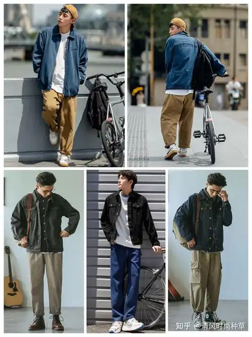 搭配一牛仔外套 黑色小脚裤 黑色小脚裤是之前介绍过很多次的一款裤子