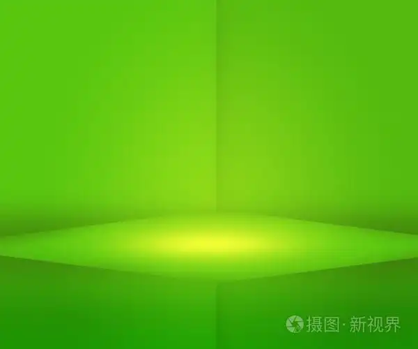 绿色舞台背景