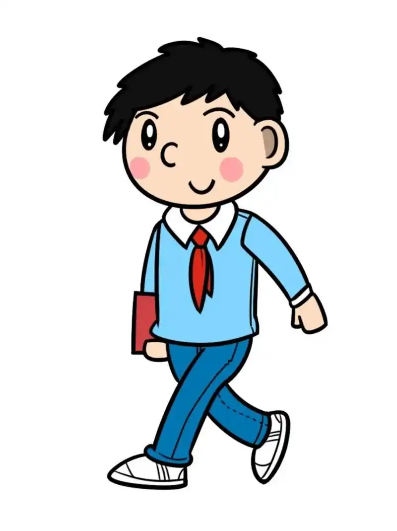 手工剪纸96卡通小学生形象||环创可打印 上午好呀99今天拾月分享