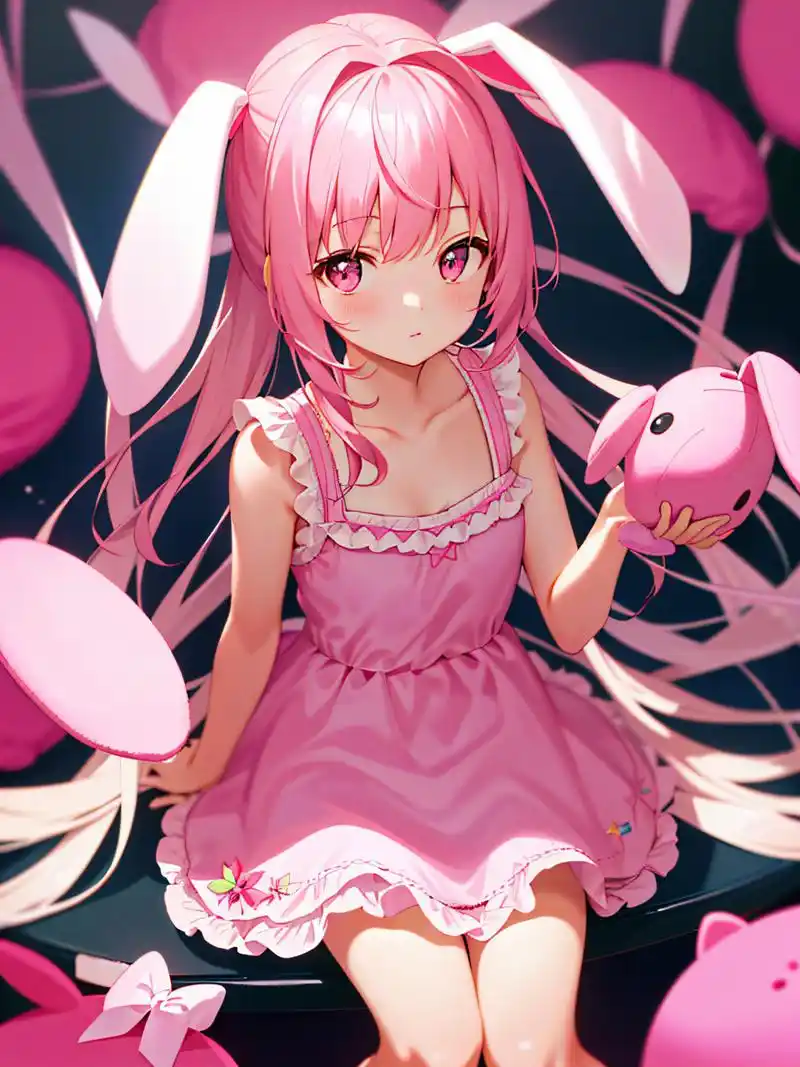 甜美粉色恋爱物语 #超甜美的粉色系穿搭# #二次元少女美图