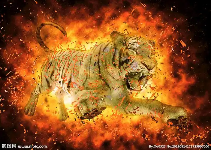 猛虎设计图__其他_psd分层素材_设计图库_昵图网nipic.com