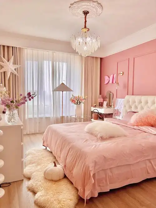 初冬少女心卧室粉色房间美到不想出门啦