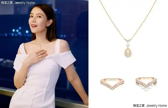 尚美巴黎风雅代言人高圆圆及宝藏女孩李宛妲携手尚美巴黎珠宝作品尽绽