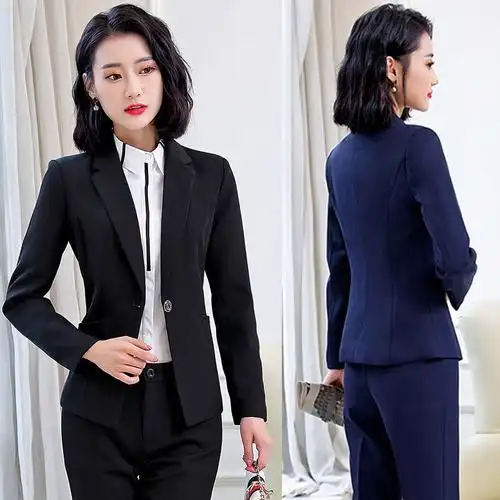 秋冬职业装女装套装正装女学生气质职场面试工作服女士西装三件套