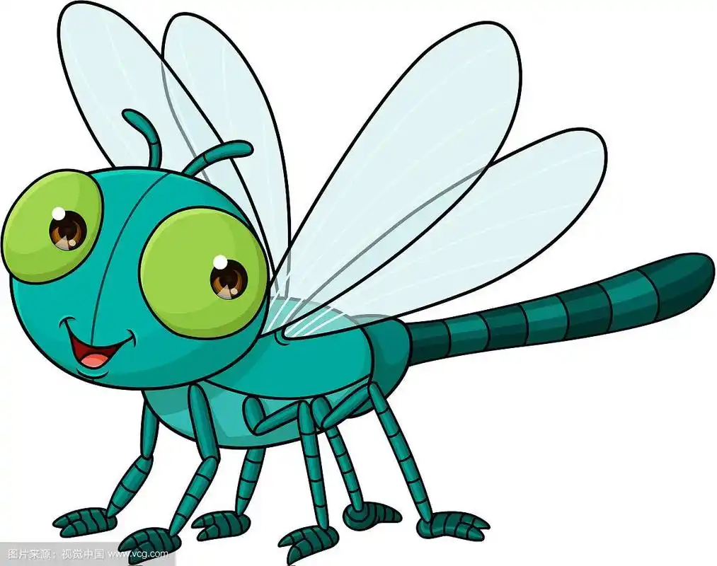 卡通可爱的蜻蜓
