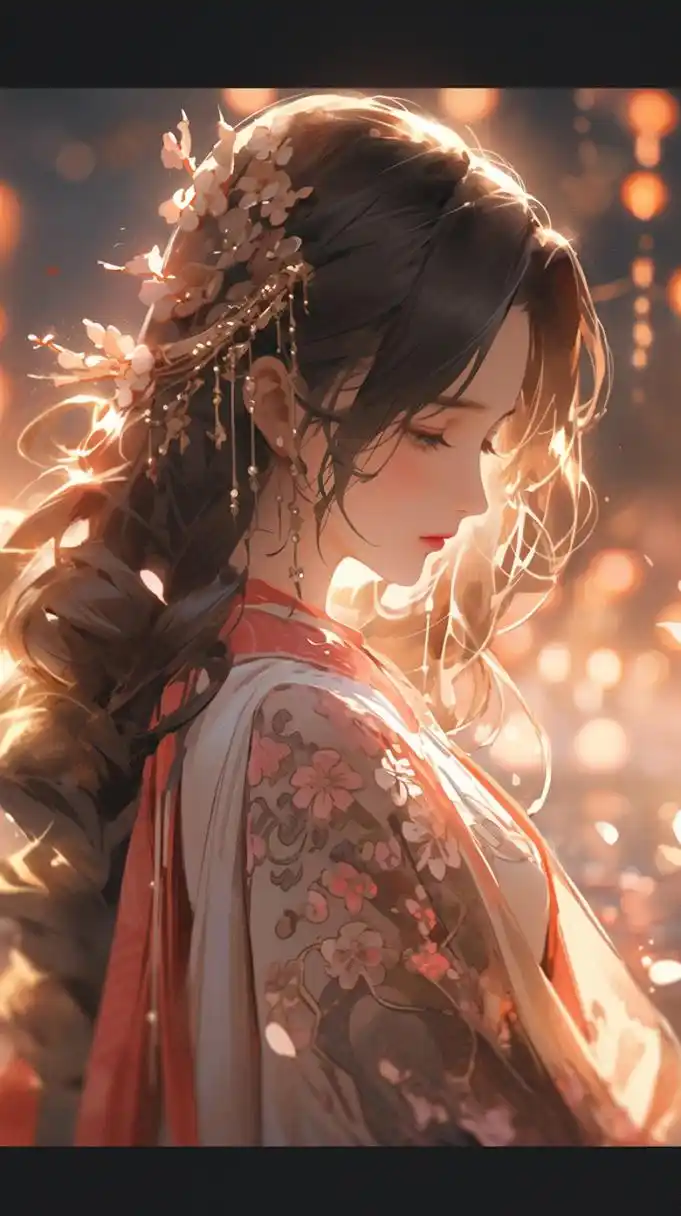 二次元# #古风# #二次元美女# #古风美女# #手机壁纸# 目光如星辰