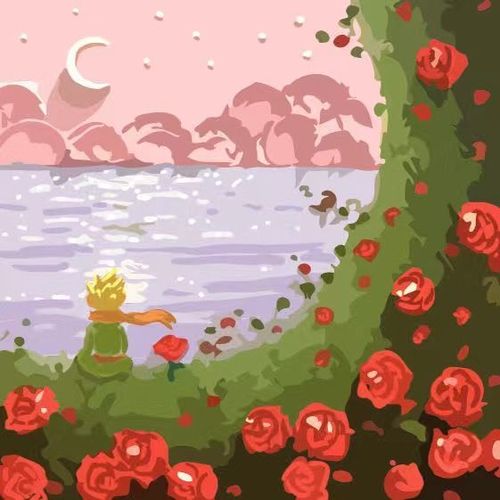 带框钻石画diy卡通小王子手工画满钻贴钻装饰解闷治愈钻石画