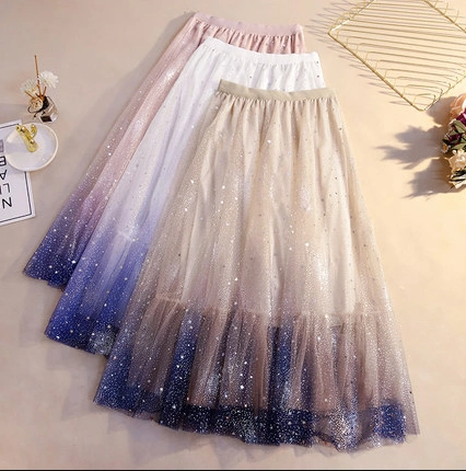 12星座专属星空渐变裙白羊座强势渐变裙双子座聪明橙色系