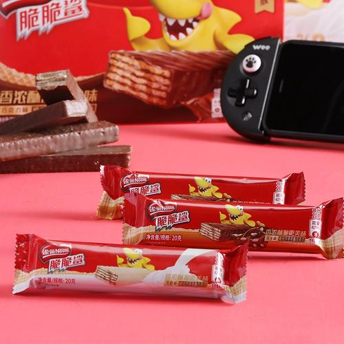 雀巢脆脆鲨巧克力威化饼干整箱多口味混牛奶网红零食品小吃大礼包