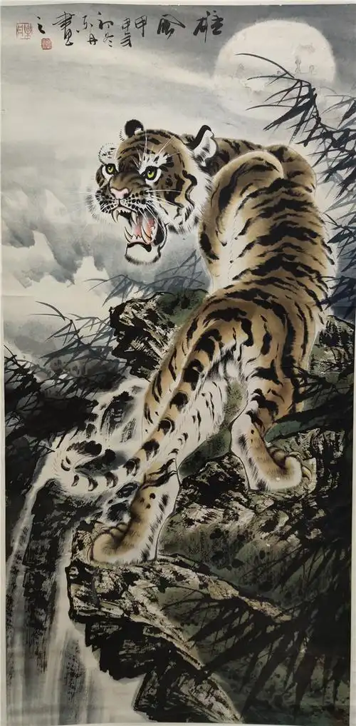 016谭乐丹雄风2004年立轴