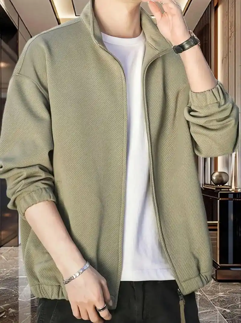 森马立领休闲外套