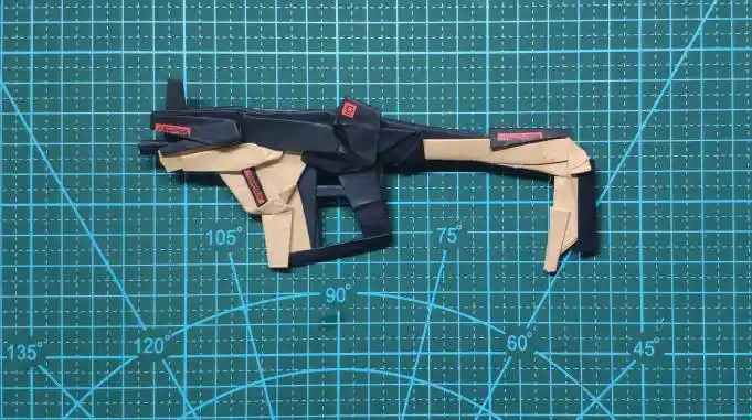 教你用纸折一把vector冲锋枪上突突突哒哒哒