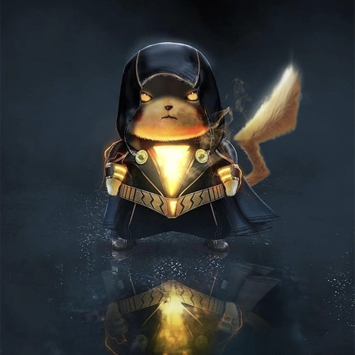 皮卡丘化身其他动漫人物,调皮地死侍,酷酷的雷神,还有魔人布欧