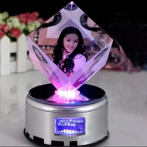 照片定制水晶魔方相片相册相框制作来图定做宝宝创意生日礼物