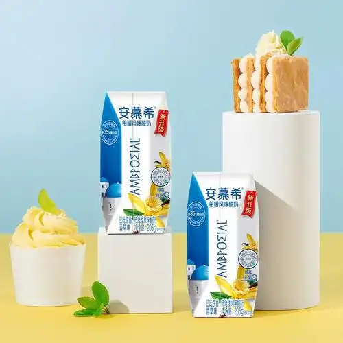 【10点抢】伊利安慕希希腊风味酸奶香草味205g*10盒整箱官旗_爱购网