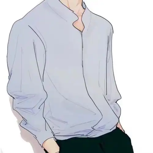 动漫男头白衣书生