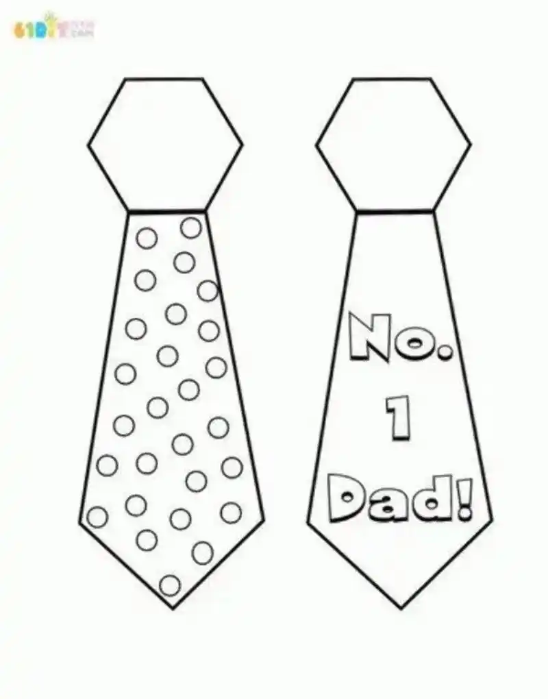 爸爸的领带【可打印】