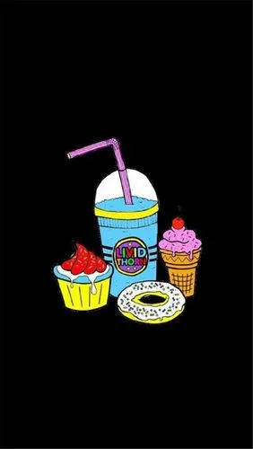 个性非主流黑色涂鸦高清手机桌面壁纸下载-卡通-壁纸下载-美桌网