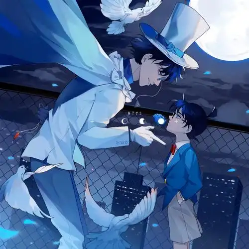 快新##怪盗基德1412##工藤新一##绘画# 被磕到了啊啊啊啊(づど)