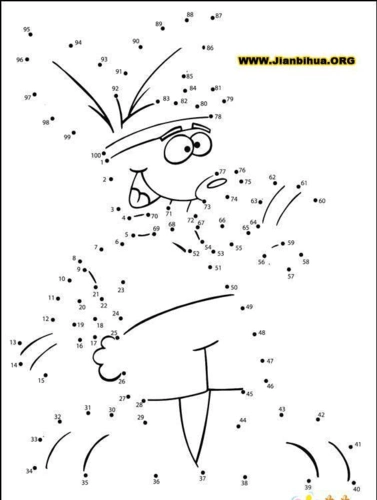 数字连线简笔画