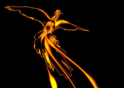 非常漂亮的光效凤凰_212811 作品_动物神话类_cg模型网