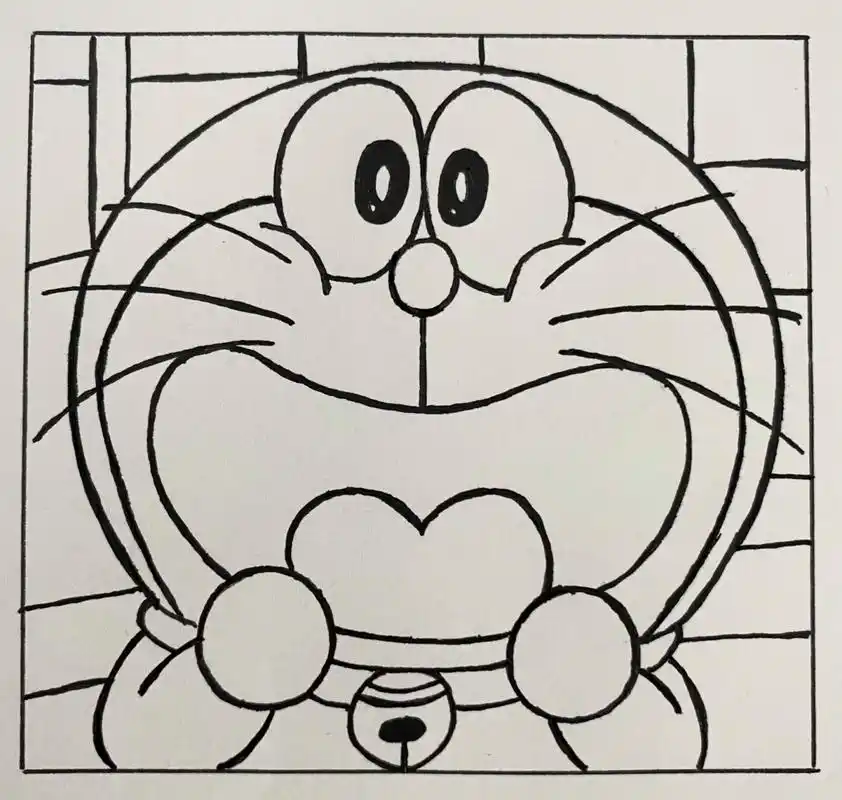 简笔画||哆啦a梦93(附过程图) 如果我没有百宝袋,你还会爱我吗?